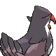 Staraptor back-facing sprite from Pokémon Pearl
