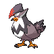 Staraptor front-facing sprite from Pokémon HeartGold