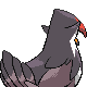 Staraptor back-facing sprite from Pokémon Platinum