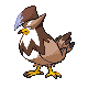 Staraptor shiny front-facing sprite from Pokémon Platinum