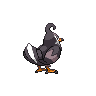 Staravia back-facing sprite from Pokémon Black