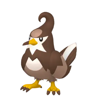 Staravia shiny front-facing sprite from Pokémon Brilliant Diamond