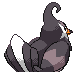 Staravia back-facing sprite from Pokémon Platinum