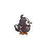 Starly back-facing sprite from Pokémon White 2