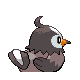 Starly back-facing sprite from Pokémon Diamond