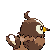 Starly shiny back-facing sprite from Pokémon Diamond