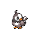 Starly front-facing sprite from Pokémon SoulSilver