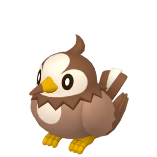 Starly shiny front-facing sprite from Mega Dimension