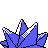 Starmie shiny back-facing sprite from Pokémon Crystal