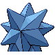 Starmie shiny back-facing sprite from Pokémon Pearl