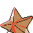 Staryu back-facing sprite from Pokémon Crystal