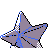 Staryu shiny back-facing sprite from Pokémon Gold