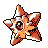 Staryu front-facing sprite from Pokémon Red