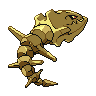 Steelix shiny back-facing sprite from Pokémon Black