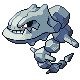 Steelix front-facing sprite from Pokémon Pearl