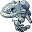 Steelix front-facing sprite from Pokémon Emerald