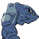 Steelix back-facing sprite from Pokémon SoulSilver