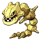Steelix shiny front-facing sprite from Pokémon SoulSilver