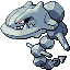 Steelix front-facing sprite from Pokémon Sapphire