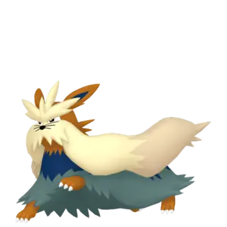 Stoutland front-facing sprite from Pokémon Sun