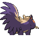 Stunky back-facing sprite from Pokémon Diamond