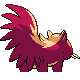 Stunky shiny back-facing sprite from Pokémon Diamond