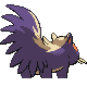 Stunky back-facing sprite from Pokémon SoulSilver