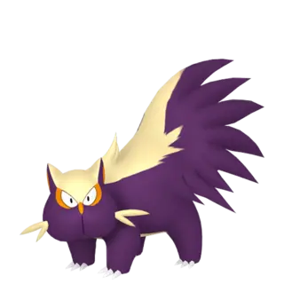 Stunky front-facing sprite from Pokémon Shield