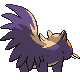 Stunky back-facing sprite from Pokémon Platinum
