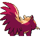 Stunky shiny back-facing sprite from Pokémon Platinum