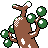 Sudowoodo back-facing sprite from Pokémon Crystal