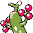 Sudowoodo shiny back-facing sprite from Pokémon Crystal