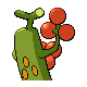 Sudowoodo shiny back-facing sprite from Pokémon Diamond