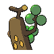 Sudowoodo back-facing sprite from Pokémon HeartGold