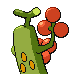 Sudowoodo shiny back-facing sprite from Pokémon HeartGold