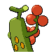 Sudowoodo shiny back-facing sprite from Pokémon Platinum