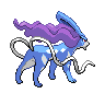 Suicune back-facing sprite from Pokémon Black 2