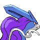 Suicune back-facing sprite from Pokémon Pearl