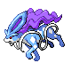 Suicune front-facing sprite from Pokémon Pearl