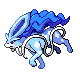 Suicune shiny front-facing sprite from Pokémon Pearl