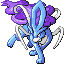 Suicune front-facing sprite from Pokémon Emerald