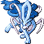Suicune shiny front-facing sprite from Pokémon Emerald