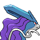 Suicune back-facing sprite from Pokémon SoulSilver
