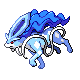 Suicune shiny front-facing sprite from Pokémon Platinum