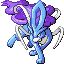 Suicune front-facing sprite from Pokémon Ruby