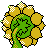 Sunflora back-facing sprite from Pokémon Silver