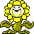Sunflora shiny front-facing sprite from Pokémon Silver