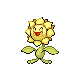 Sunflora shiny front-facing sprite from Pokémon SoulSilver