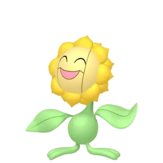 Sunflora front-facing sprite from Pokémon XD: Gale of Darkness