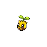 Sunkern shiny front-facing sprite from Pokémon White